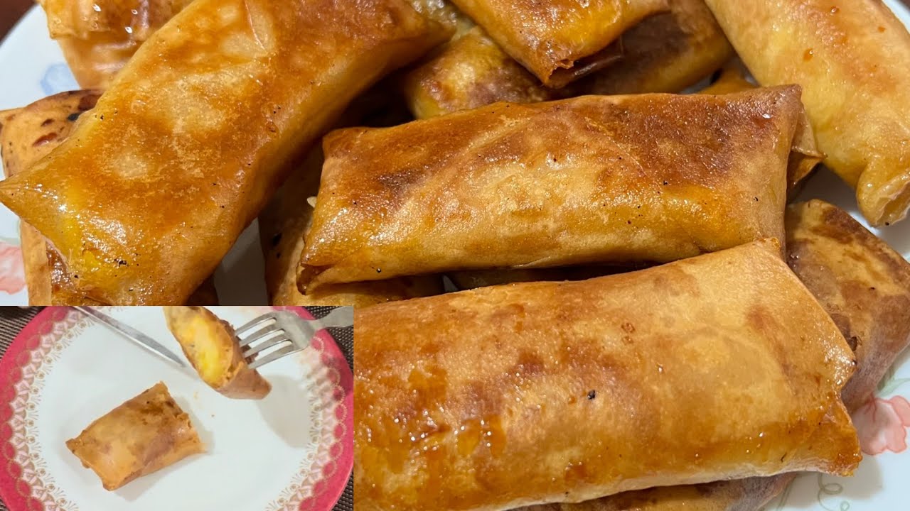 Plantain Turon || Plantain Wrap with Peanut Butter and Honey Syrup || How to cook Turon|| Turon