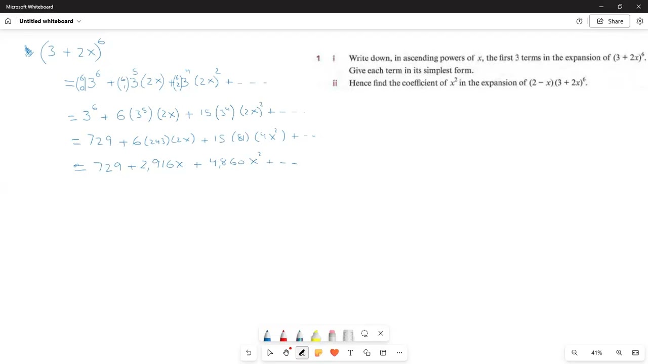 0606/12/f/m/15 Q1 Chapter 11 Add Math Sue Pemberton 3rd edition | Past Paper Questions | IGCSE