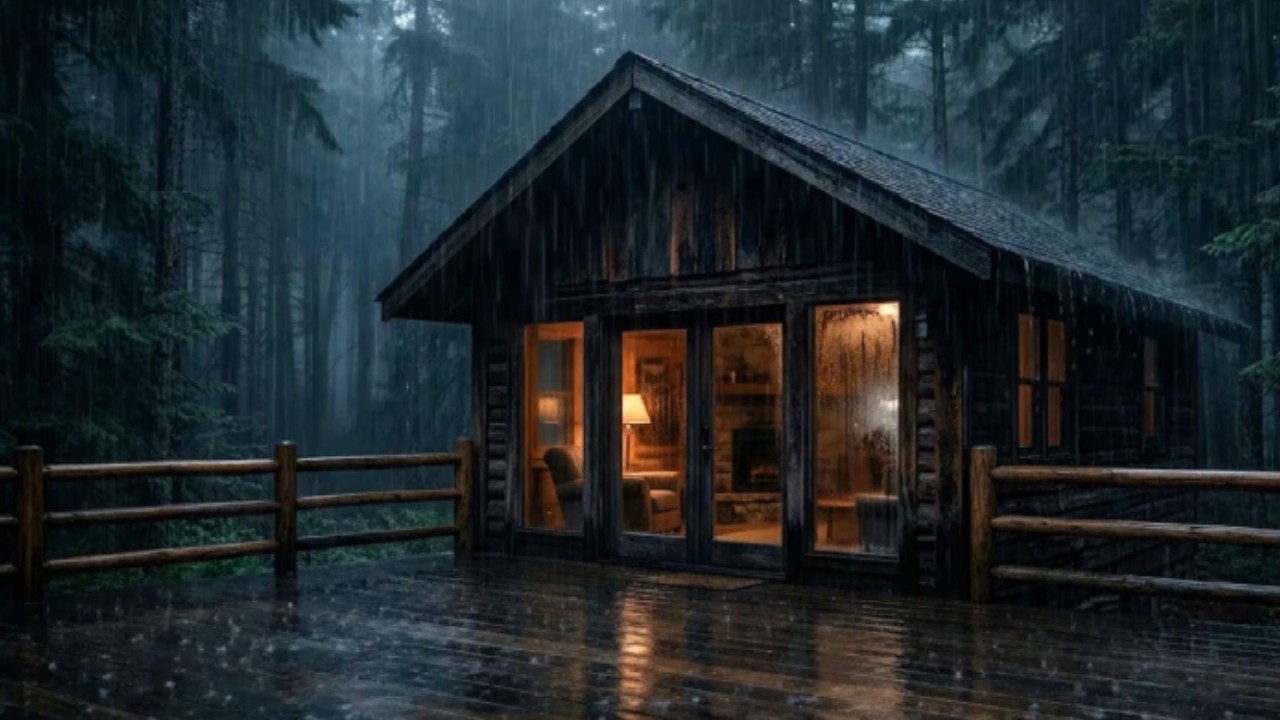 Forest Rain for a Peaceful Night  Sleep Better & Relax Completely