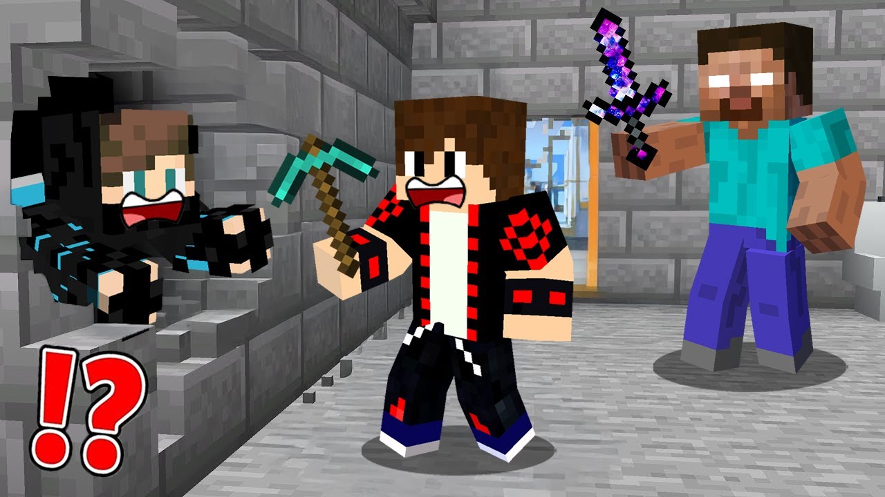 ماين كرافت : الهروب من سجن الهيروبراين المحمي ولكن أنا في ورطة !!؟ 🔥😱