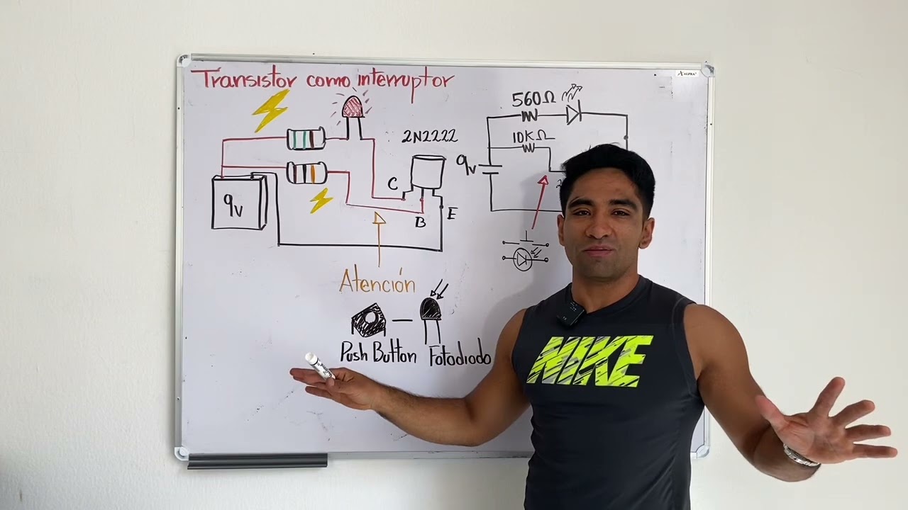 29. ¿Cómo conectar un transistor? Transistor 2N2222 como interruptor ⚡️🤯💡