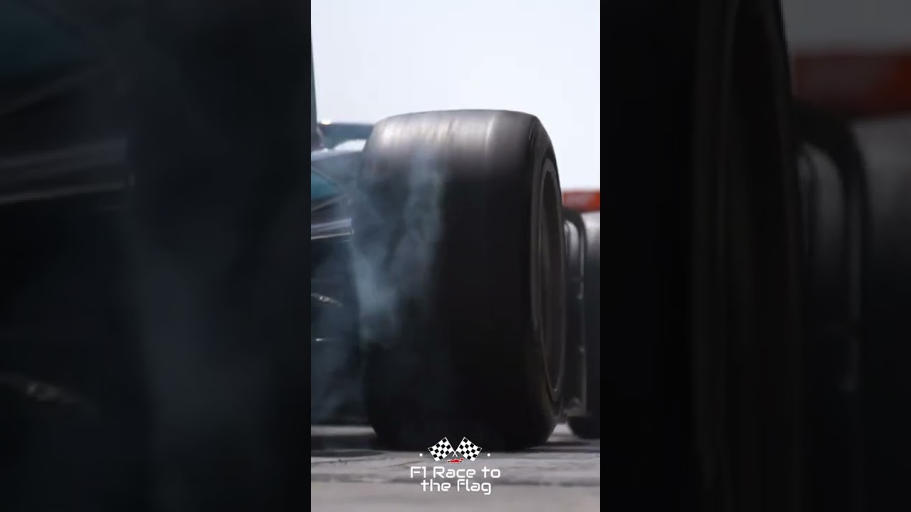 f2 tyres sizzling in the bahrain sun #formula1 #F1 #formulaone #motorsport #Racing #shorts