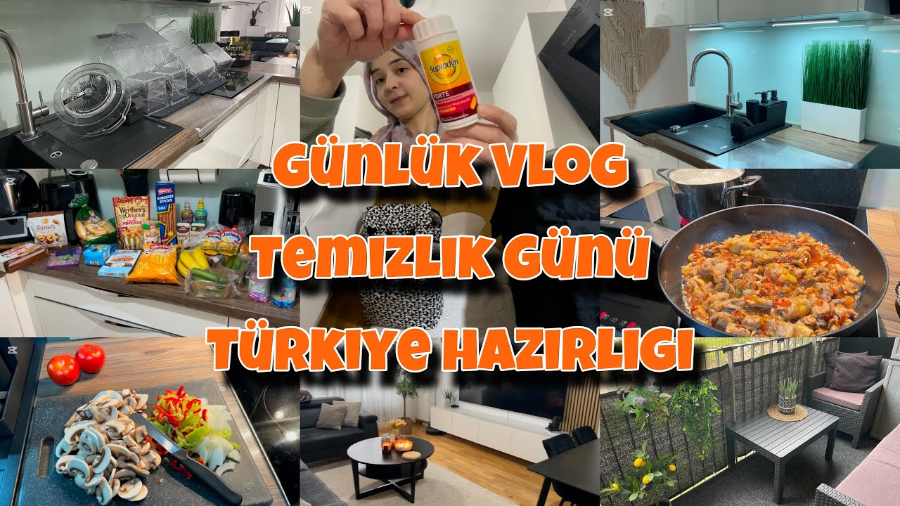 Temizlik Vlog | Türkiye Yol Hazırlıgı | Market Alışverişi | Neler Aldım? | Buzdolabı Temizligi |Sıla