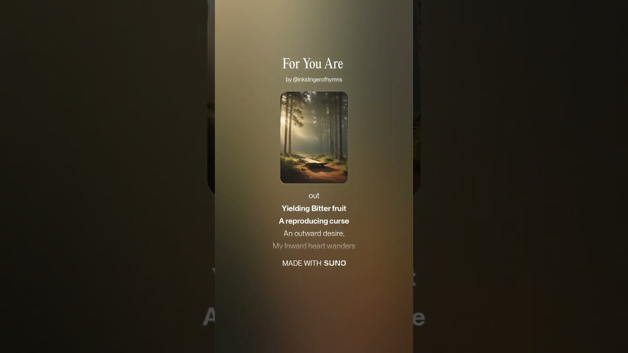 For You Are