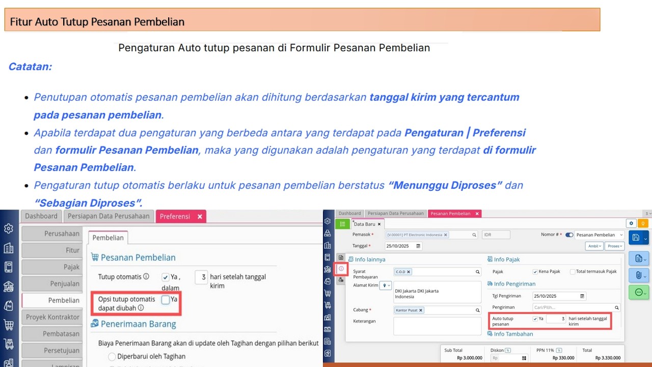 Setup 21 - Auto Tutup Pesanan Pembelian (PO) di Accurate Online Tahun 2026