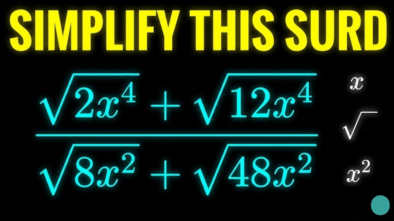 Step-by-step: Simplify Algebraic Surds FAST