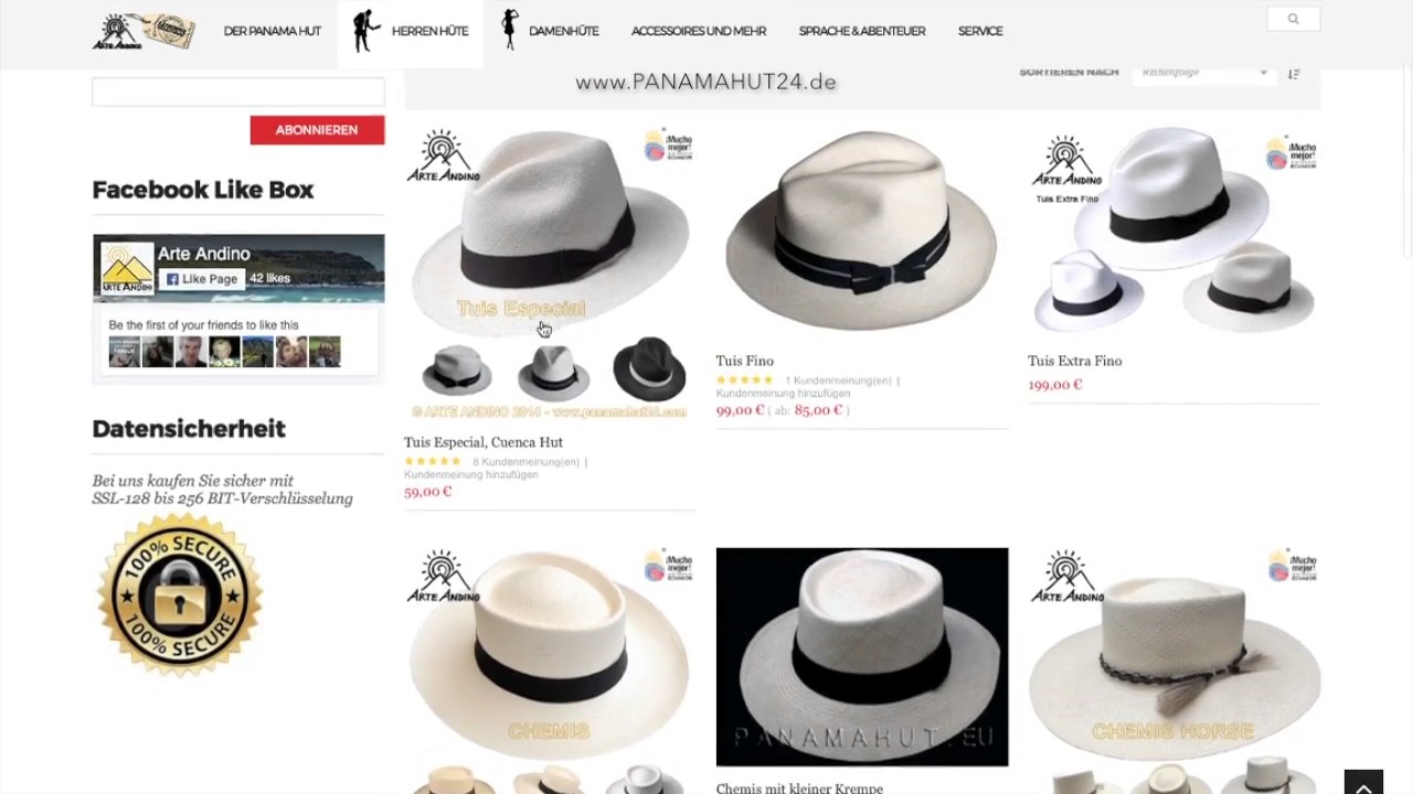 Panamahut24 de Produkt Angebot