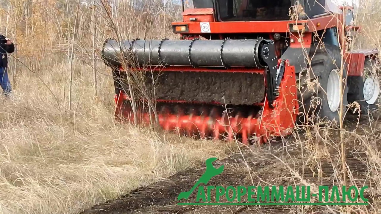 Демонстрация лесного мульчера Seppi multiforst 250