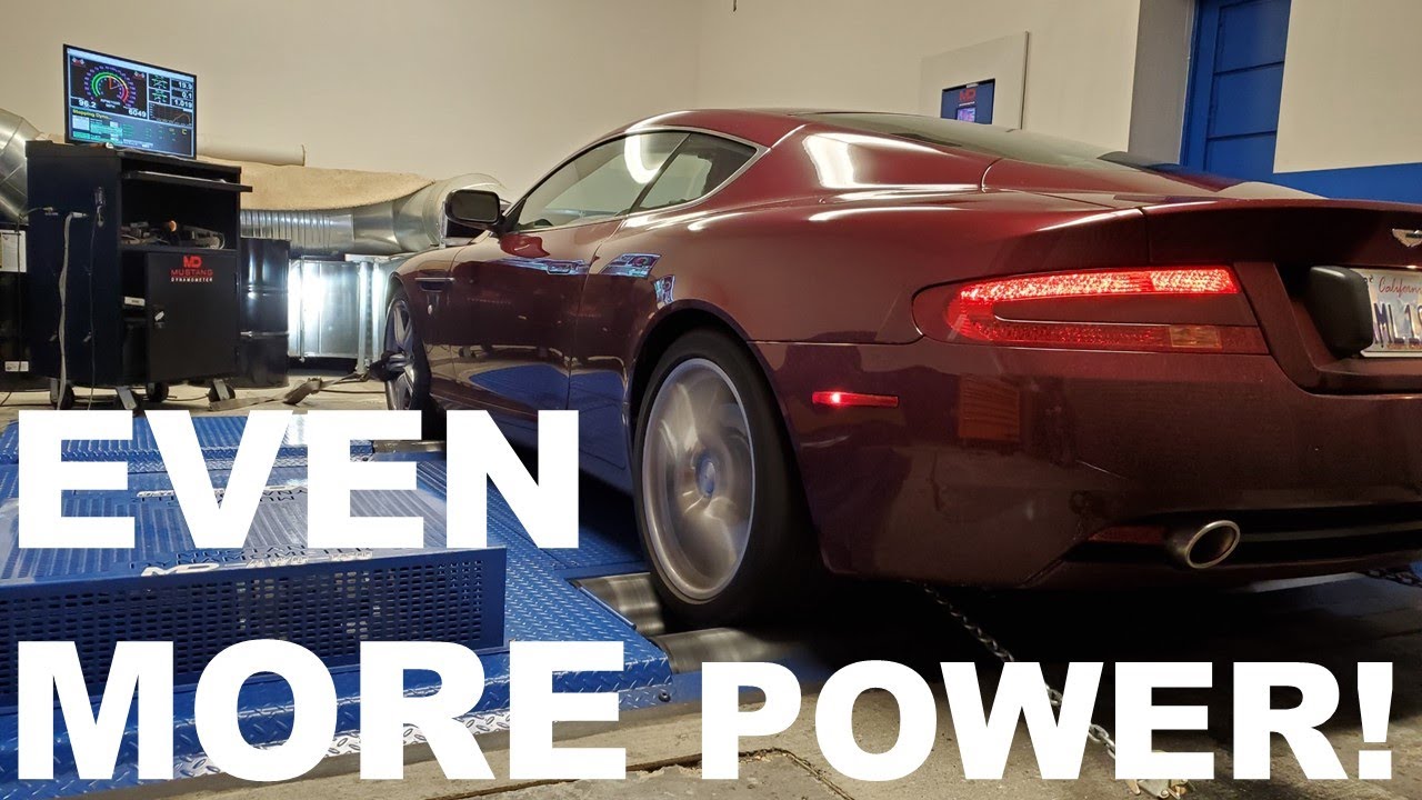 Dyno Testing an Aston Martin DB9 with a Secondary CAT Delete Kit (EVEN MORE POWER!!)