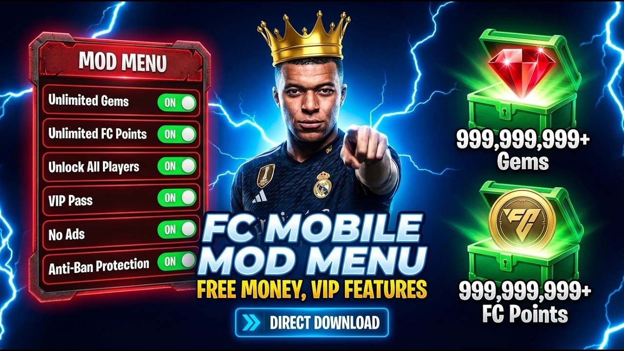 FC Mobile MOD APK v26.1.04 Gameplay | FC MOBILE 26 Updated Mod Apk  - (Unlimited Gems & Fc Points)