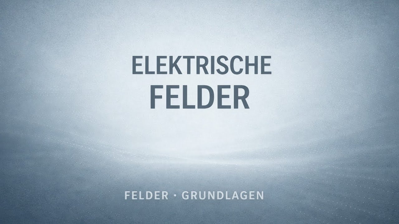 Elektrische Felder – warum Spannung schon Wirkung ist