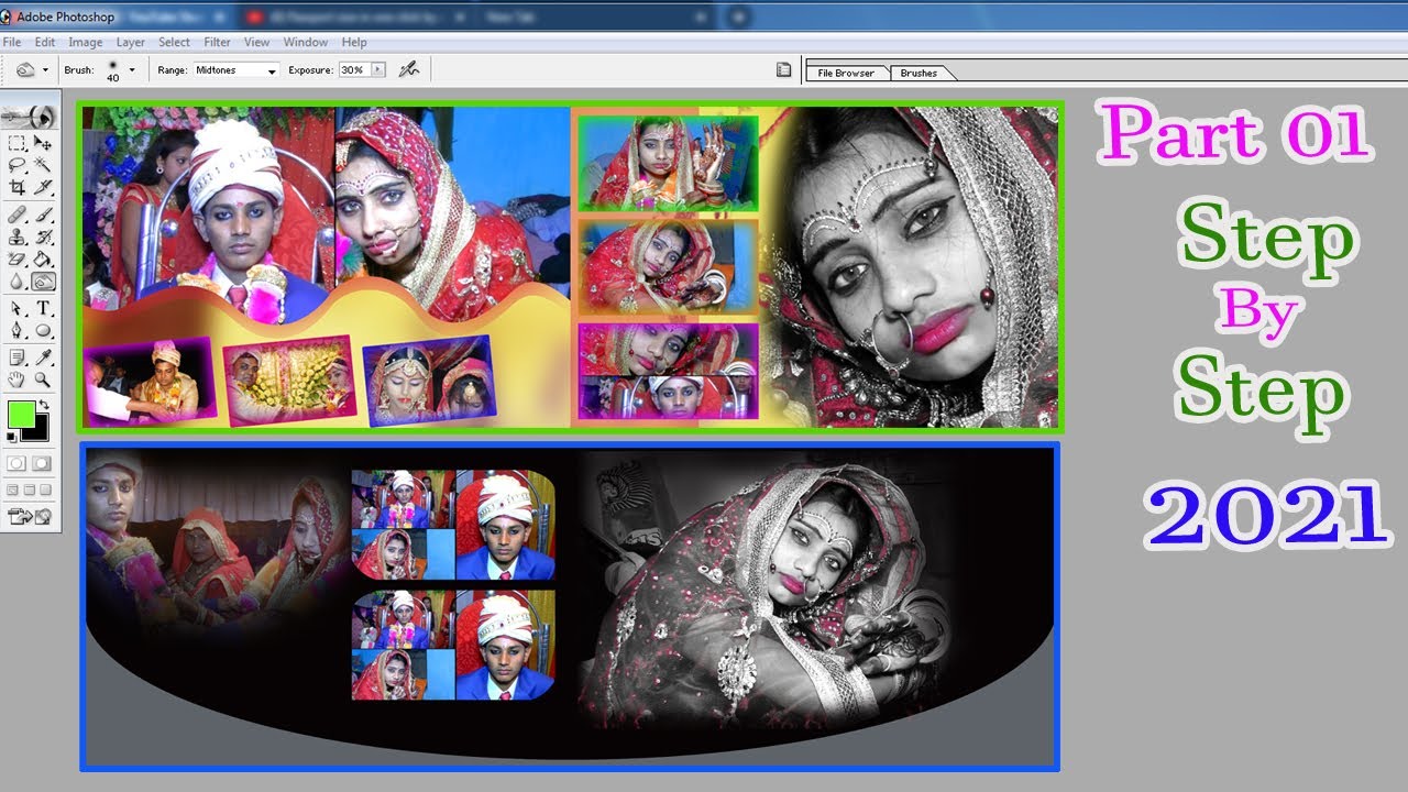 how to design karizma album in photoshop 2022 | Karizma Album Design Kaise Kare ~Sanjit Kumar Nirala