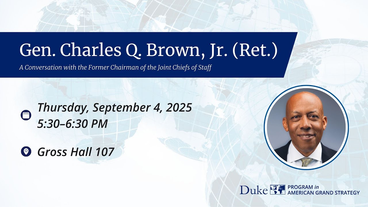 A Conversation with Gen. Charles Q. Brown, Jr. (Ret.)