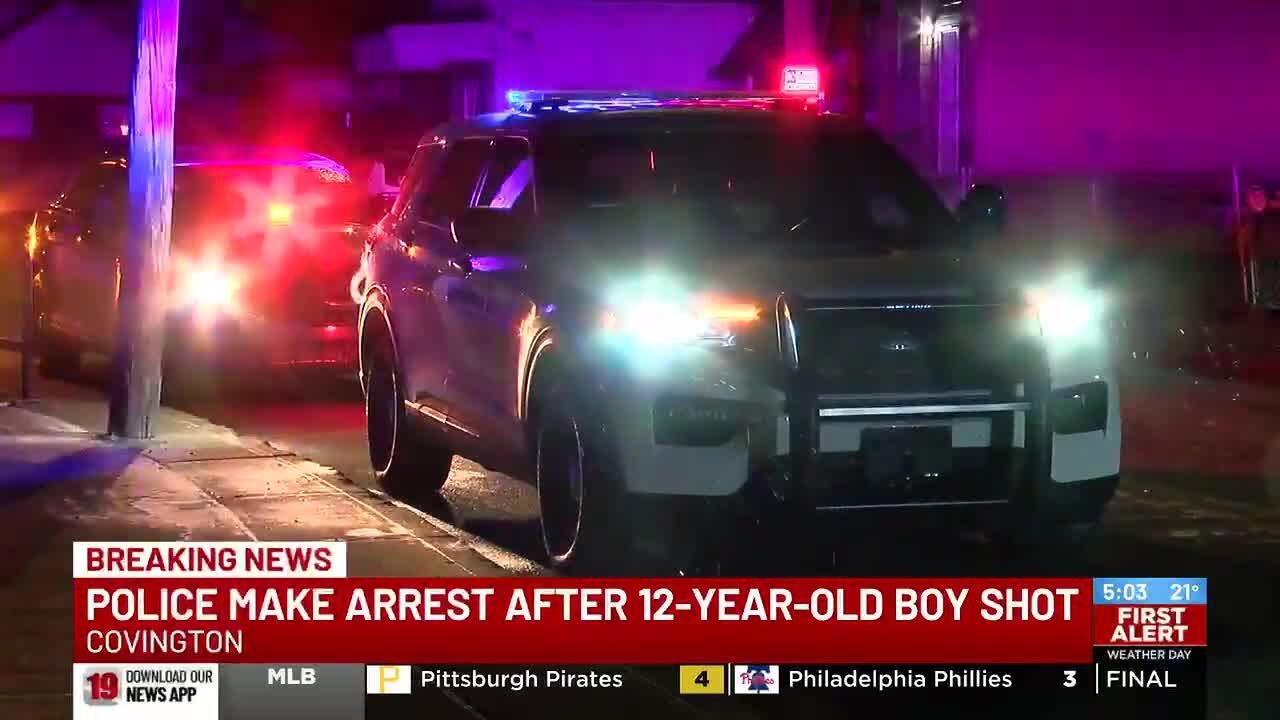 Police make arrest after 12-year-old shot