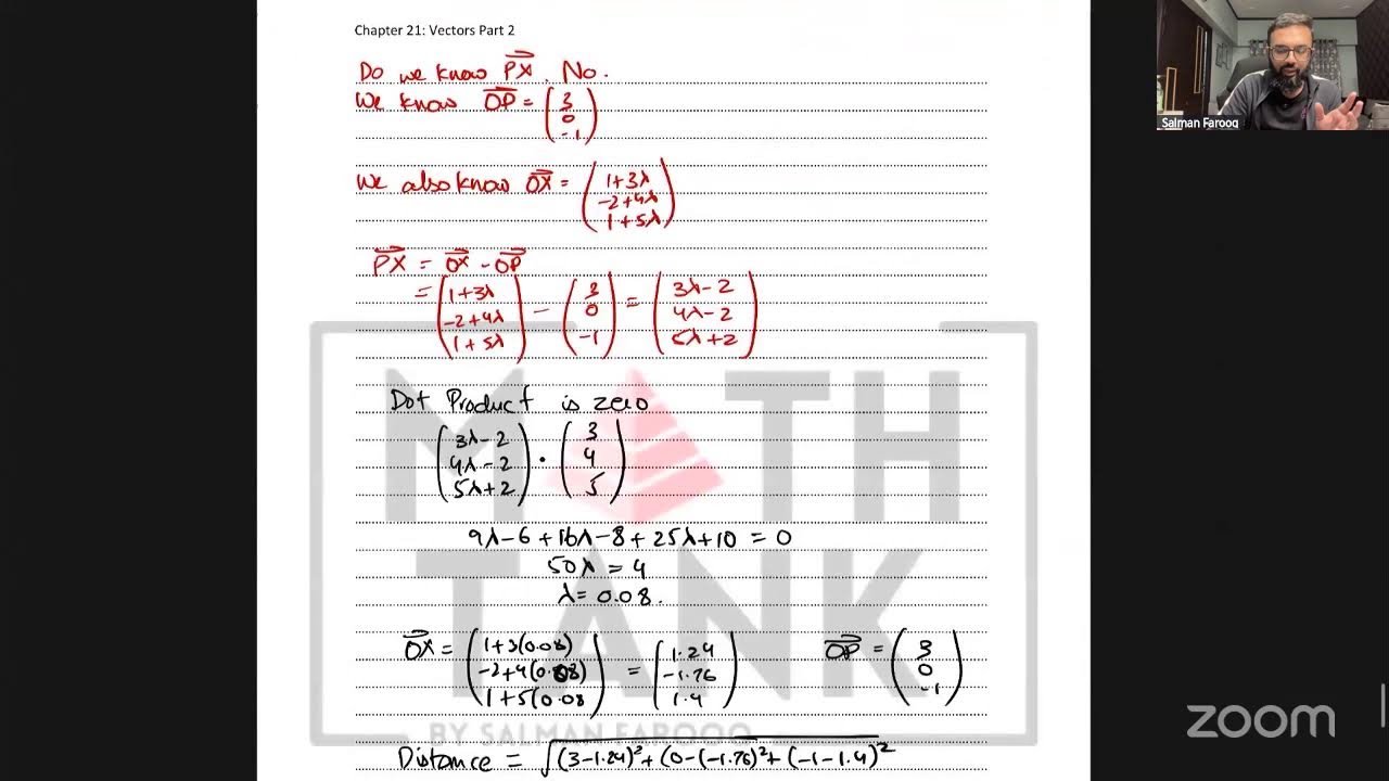 Vectors for A Level - Equations of Lines