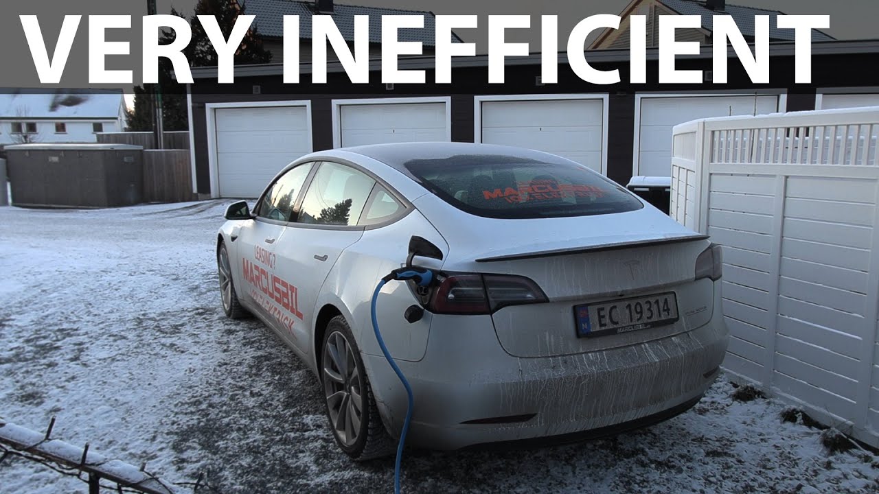 Tesla Model 3 AC charging in -12°C