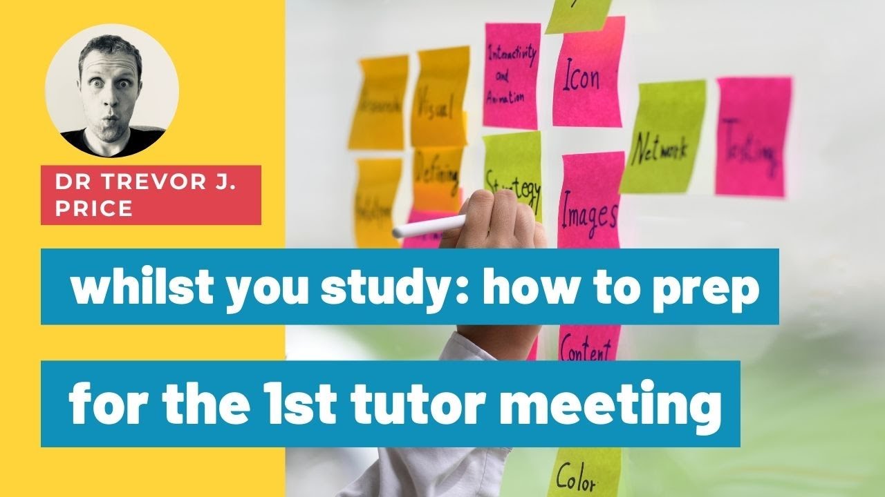 How to effectively prep for the 1st meeting with your tutor or research supervisor