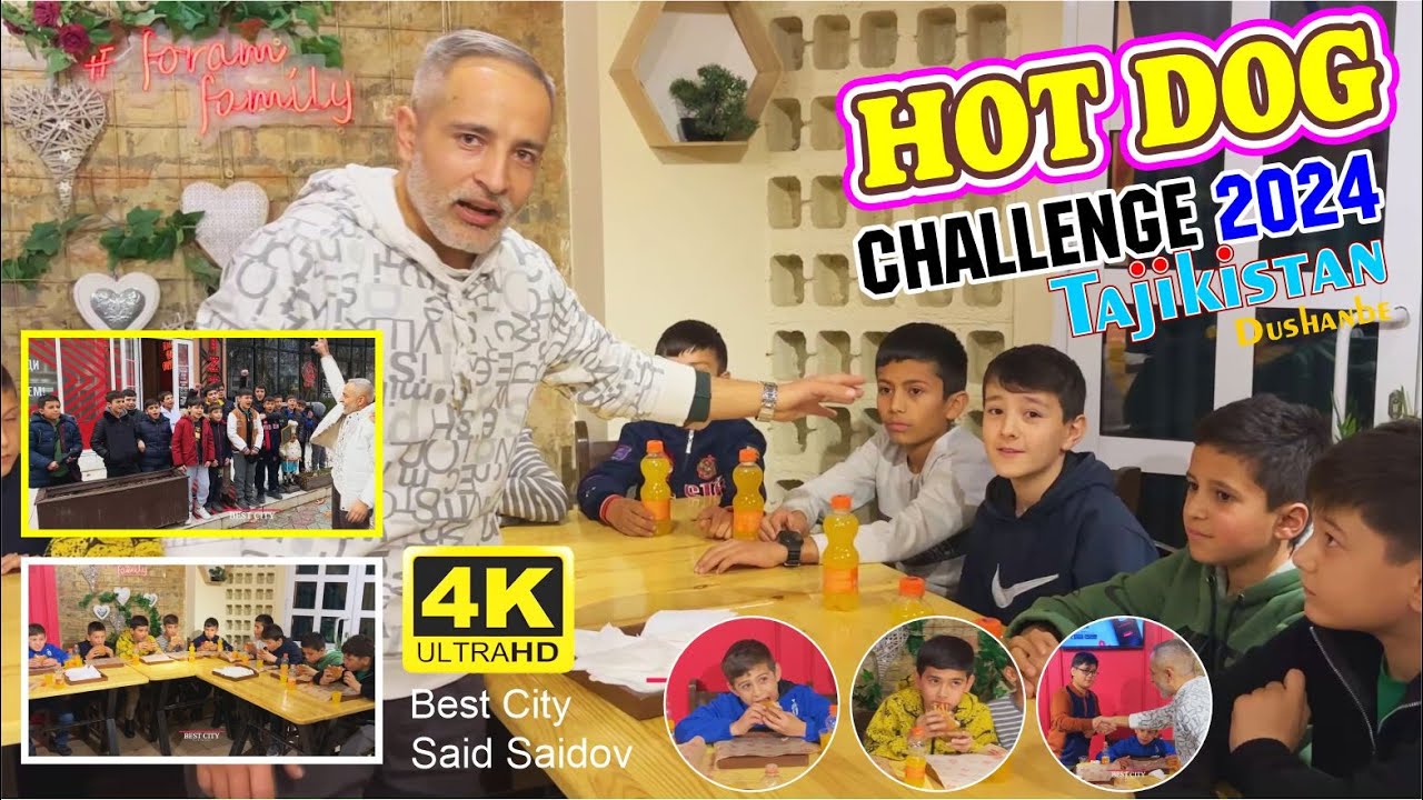 Challenge in Dushanbe Хот Дог Форам пиццерия 11 нафар, Said Saidov #challenge #челлендж #tajikistan