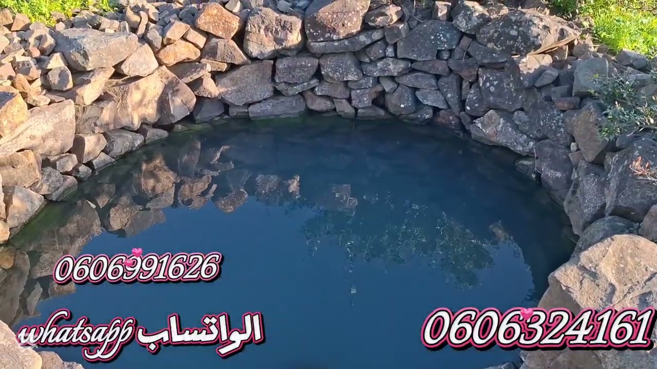 قطعة ارضيه حوالي 10000متر ملكية فيها 2ديور بلدين  و2بيور واصلا الماء والضوء بين طنجة ولقصر الصغير 