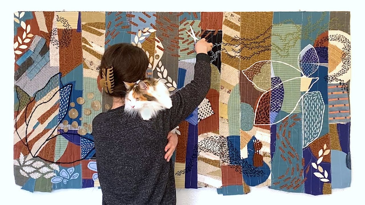 Making a Large Fiber Art Wall Hanging - A Creative Journey #fiberart #wallhanging #artprocess