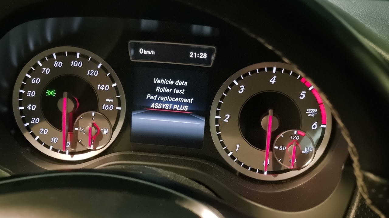 Сброс сервиса Mercedes A класса