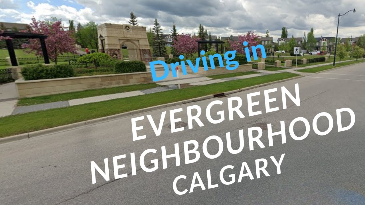 Evergreen Neighborhood, Calgary | driving | #canada