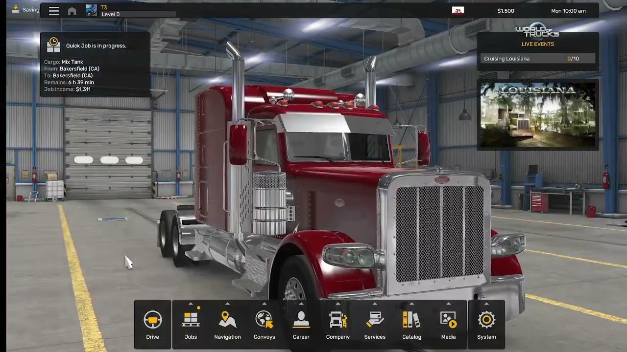 American Truck Simulator, Day 1 | Basic Setup & Building a Bankroll as a Company Driver