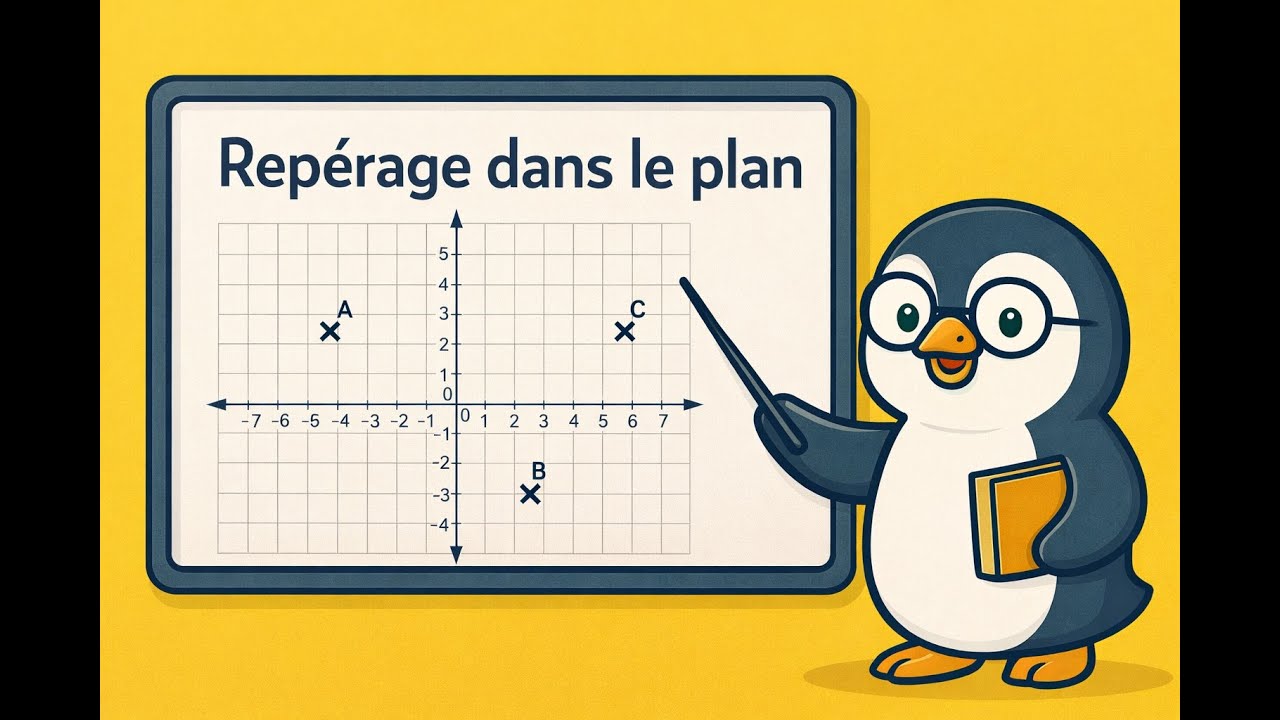 Repérage dans le plan : coordonnées, abscisse et ordonnée