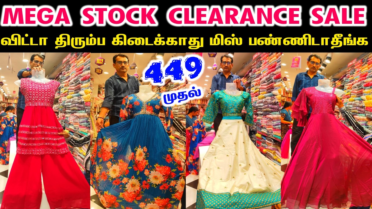 March Mega Stock Clearance Sale வெறும் 449 முதல் Sharara, Umbrella Anarkali Dress, Frocks, Crop Tops