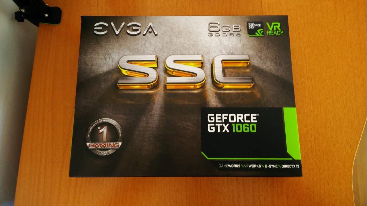 UNBOXING GTX 1060 6GB SSC EVGA