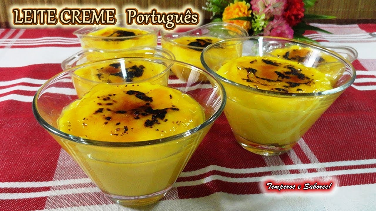 LEITE CREME Português, muito fácil e delicioso