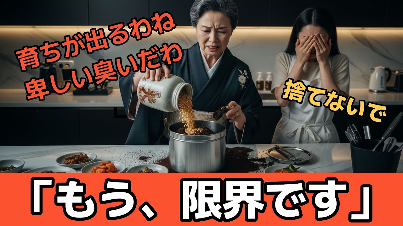 【人生ドラマ】財閥家の義母が母の糠漬けをゴミ箱へ&hellip;「卑しい臭いだわ」その夜、夫は静かに荷物を作りました。