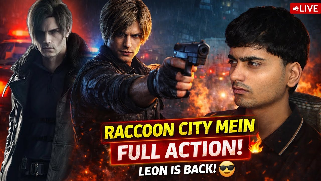 Raccoon City Mein FULL ACTION! 🔥 Leon Is Back | Resident Evil Requiem LIVE Hindi #5