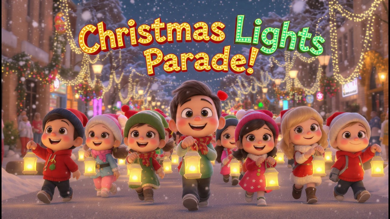 Christmas Lights Parade 🎄✨ | Magical Kids’ Christmas Song | Django Kids