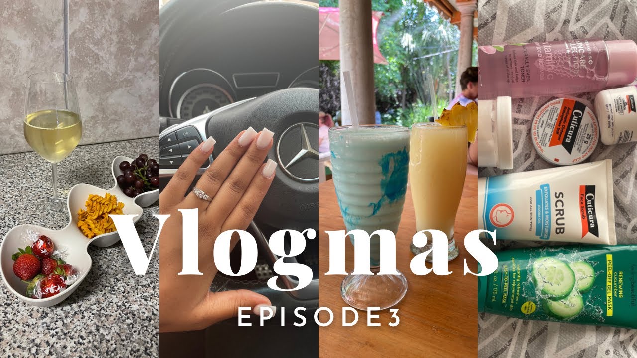 VLOGMAS EP3: Affordable Skincare Routine + Prices | Lunch Date | Nails | Dischem | How To Clear Skin