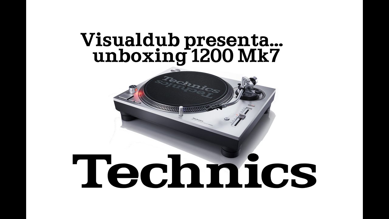 Unboxing Technics SL1200Mk7 - Italian