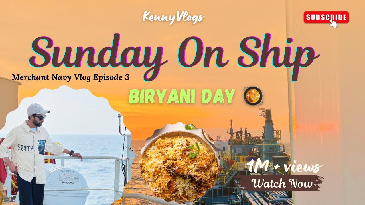 Sunday On Ship I Life at Sea I Enjoying Sunday in Open sea I MERCHANT NAVY Vlog
