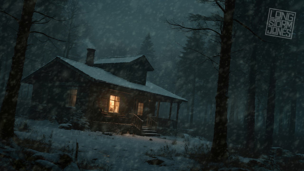 WHITEOUT —  Low Howling Blizzard in the Winter Woods | NO MID-ROLL ADS | 10 Hours | 4K