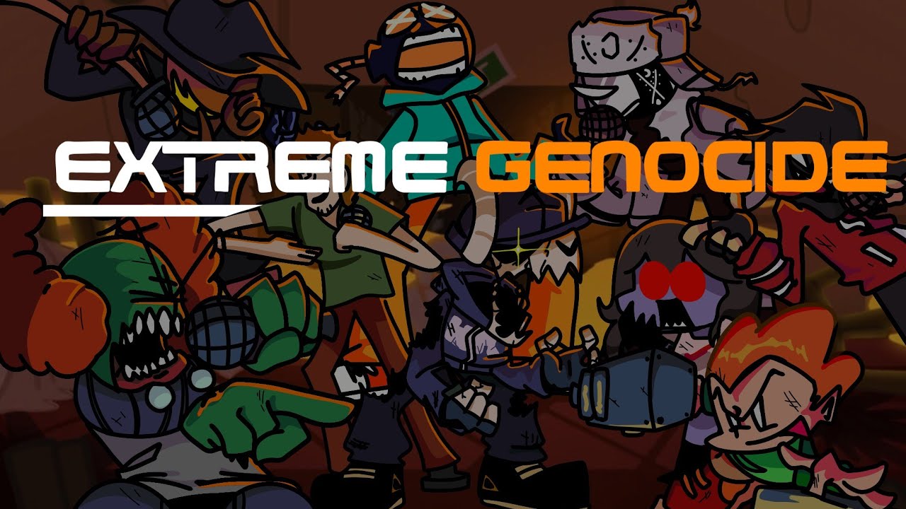 EXTREME GENOCIDE FNF MASHUP (9 characters) /Ballistic x Genocide x Madness x Blammed and more!