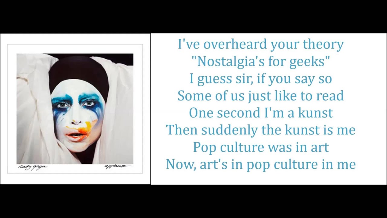 Lady Gaga - Applause (Male version + Lyrics)