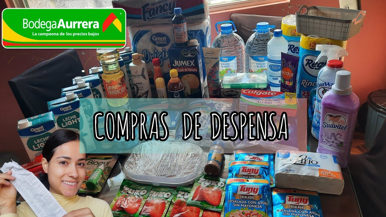 DESPENSA MENSUAL/con poco dinero 💰/precios bodega aurrera