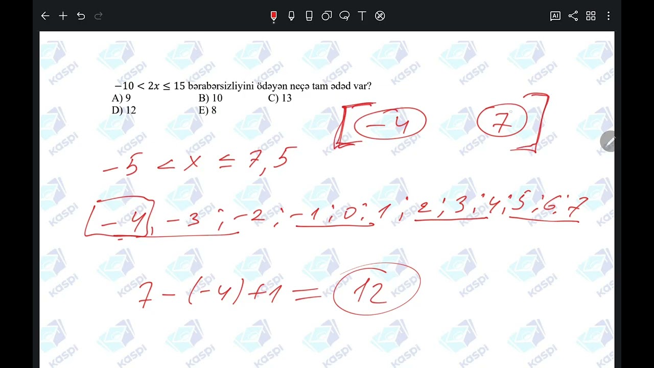 Buraxılış Sınaq İmtahanı 4 Riyaziyyat 9-cu sinif