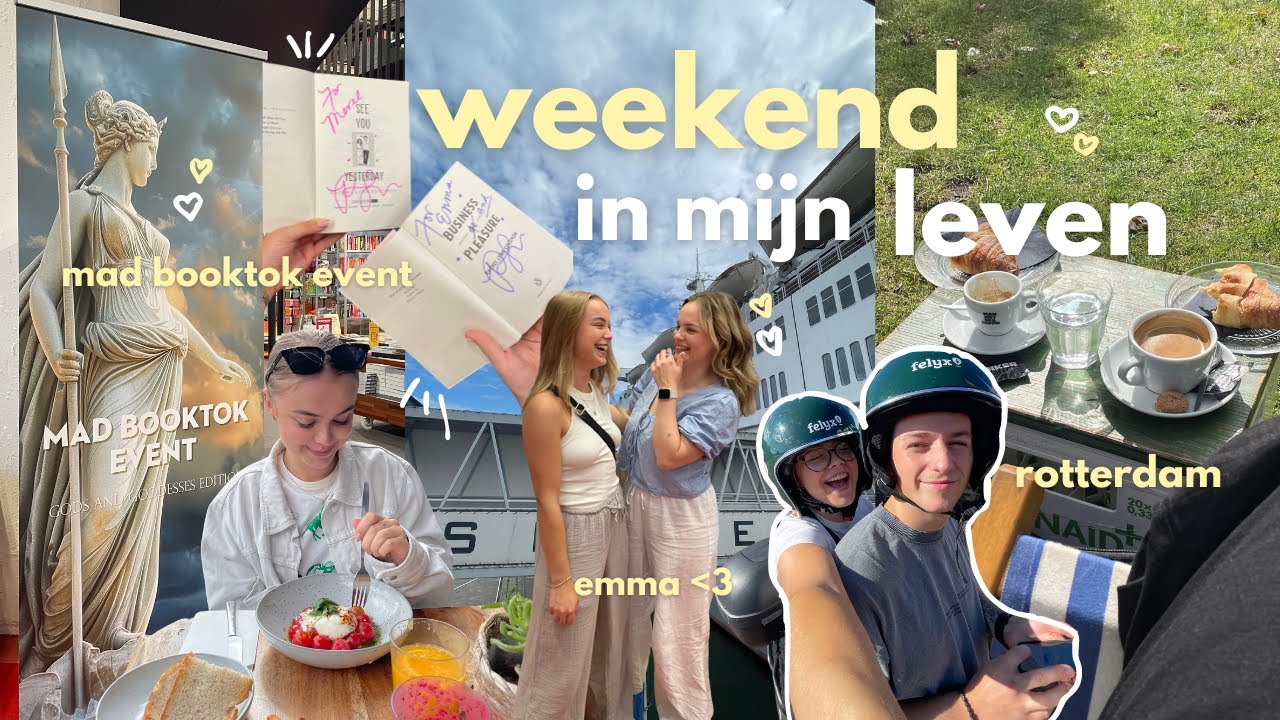 weekend in mijn leven: nachtje weg, MAD booktok event en dagje Rotterdam 🏙️📖