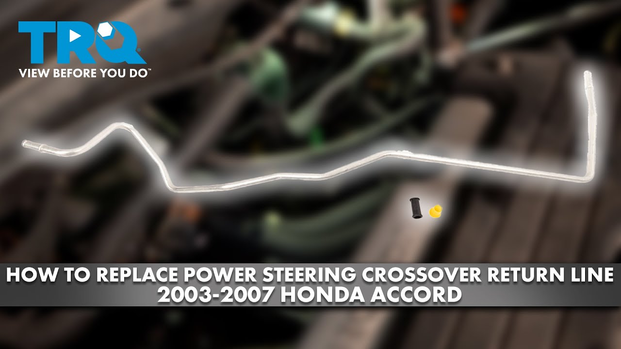 Как заменить шланг возвратной линии гидроусилителя руля в сборе на Honda Accord 2003-2007 гг.