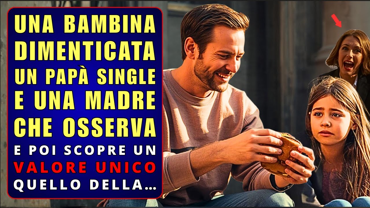 Papà single in piazza con sua figlia, la CEO nascosta vede tutto e decide