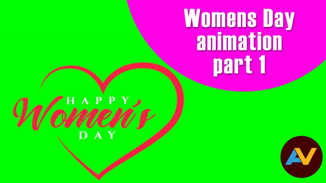 International women's day | 8 march |  Animation Video | Free Footage |