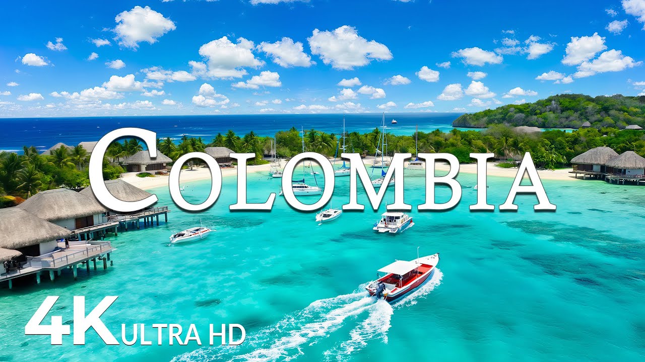 FLYING OVER COLOMBIA(4K UHD) &ndash; Soothing Music Along With Beautiful Nature Video - 4K Video UHD #2