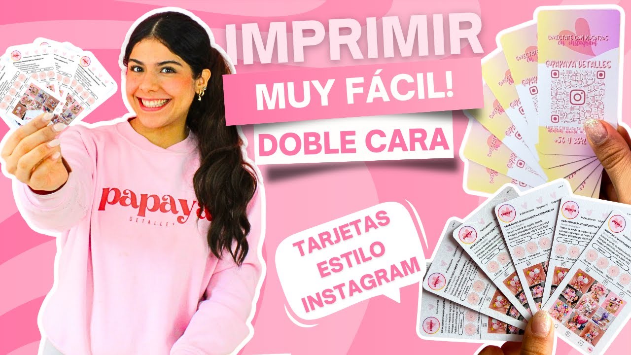 Como imprimir TARJETAS de presentacion DOBLE CARA en CANVA