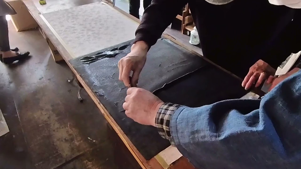 Tokyo workshop for traditional dyeing