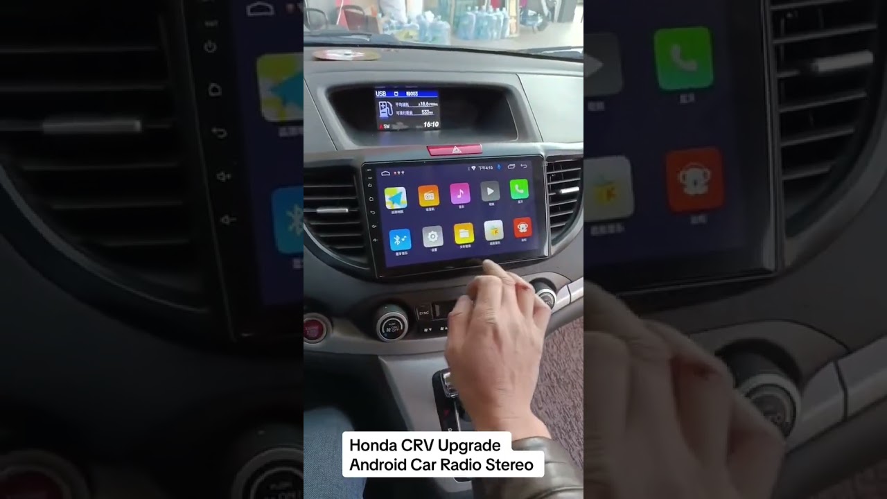 Honda CRV Android car radio android 13 with carplay #honda #hondacrv #androidauto #androidcarplayer